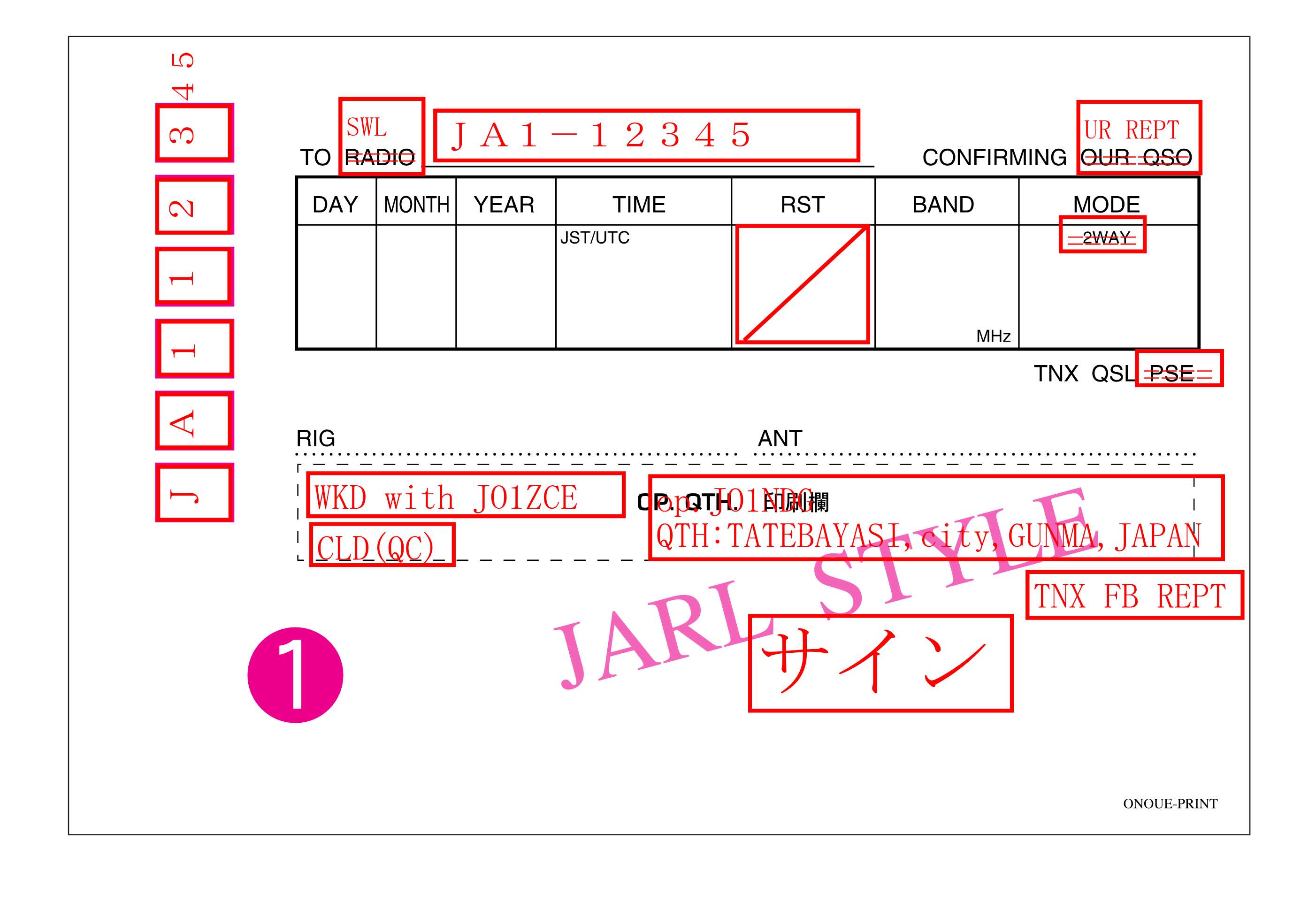 ＪＯ１ＮＤＧのＱＳＬカードを紹介！